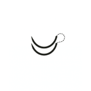 MONODERM 18mm Diamond Point 3/8C, YA-1004Q